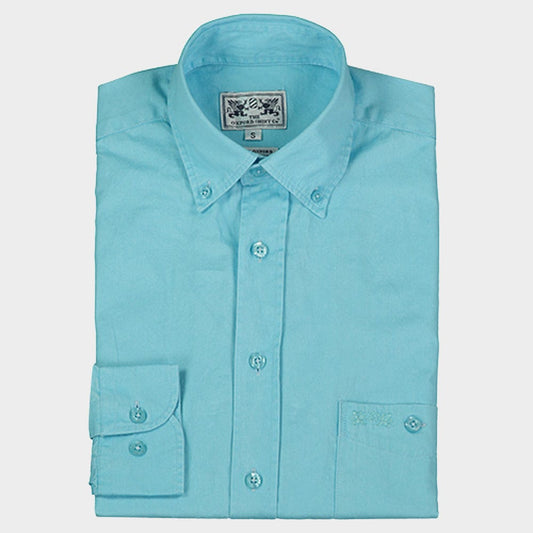 Long Sleeved Weekender Shirt in Turquoise