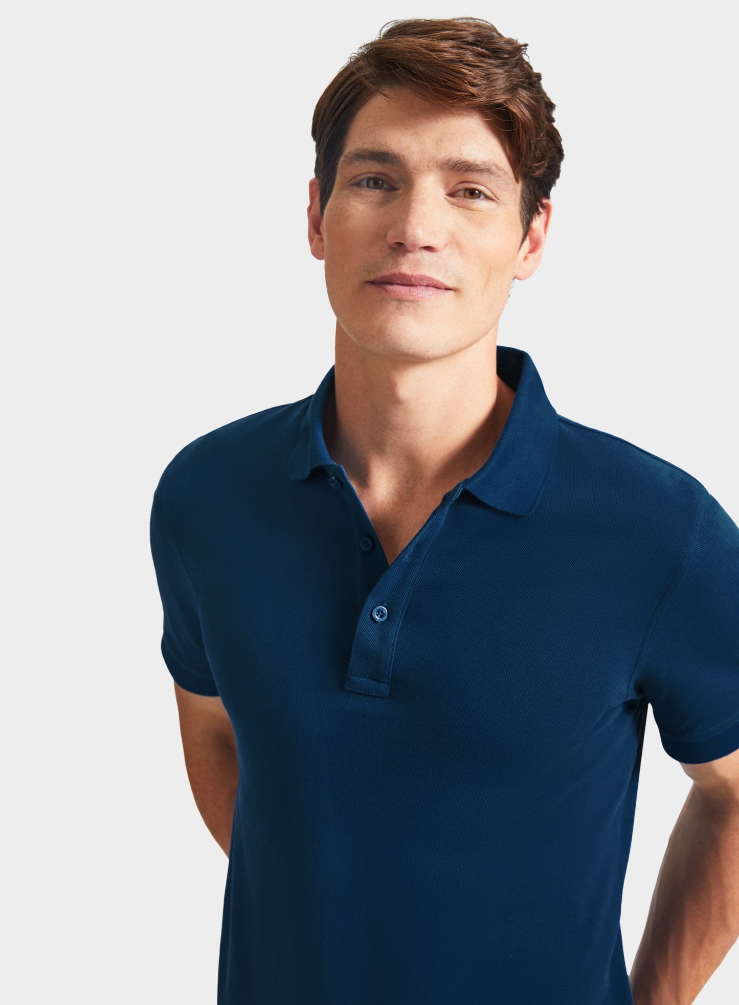 Pique Polo Shirt - Blue