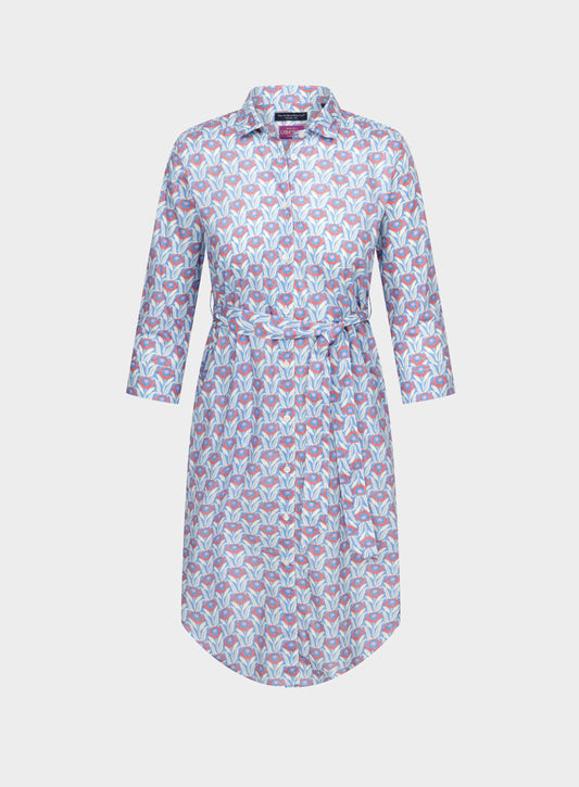 Sunflower Blooms Shirt Dress - Made with Liberty Fabric
