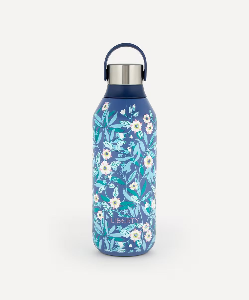 Chilly's x Liberty Water Bottle - Brighton Blossoms Whale Blue
