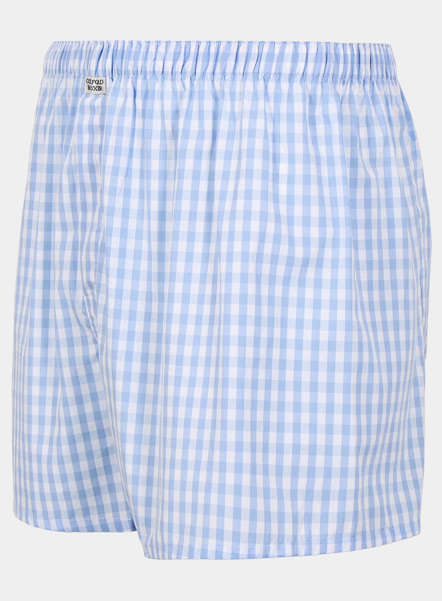 Cotton Boxers - Blue Check