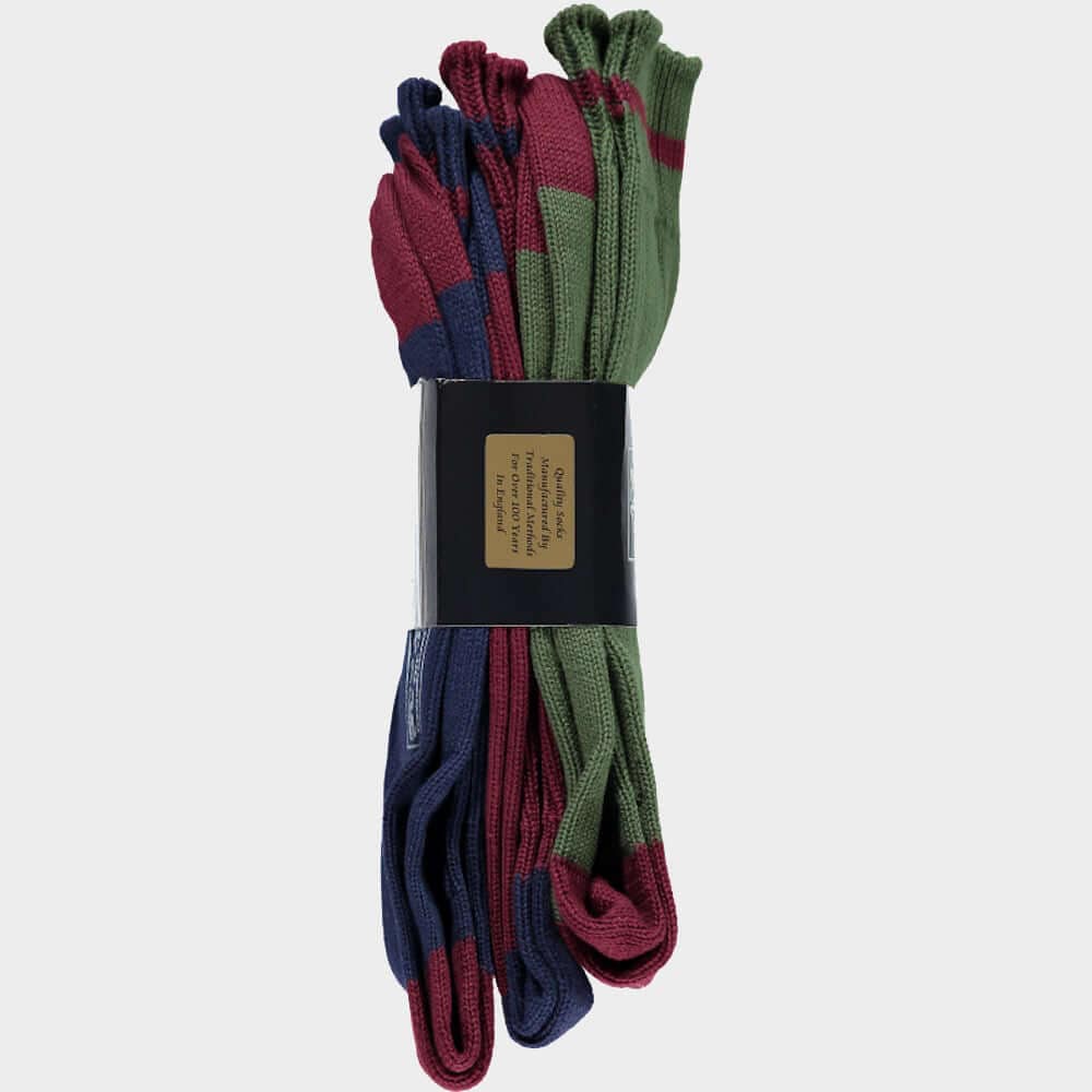3 Pack of Socks in Country Contrast