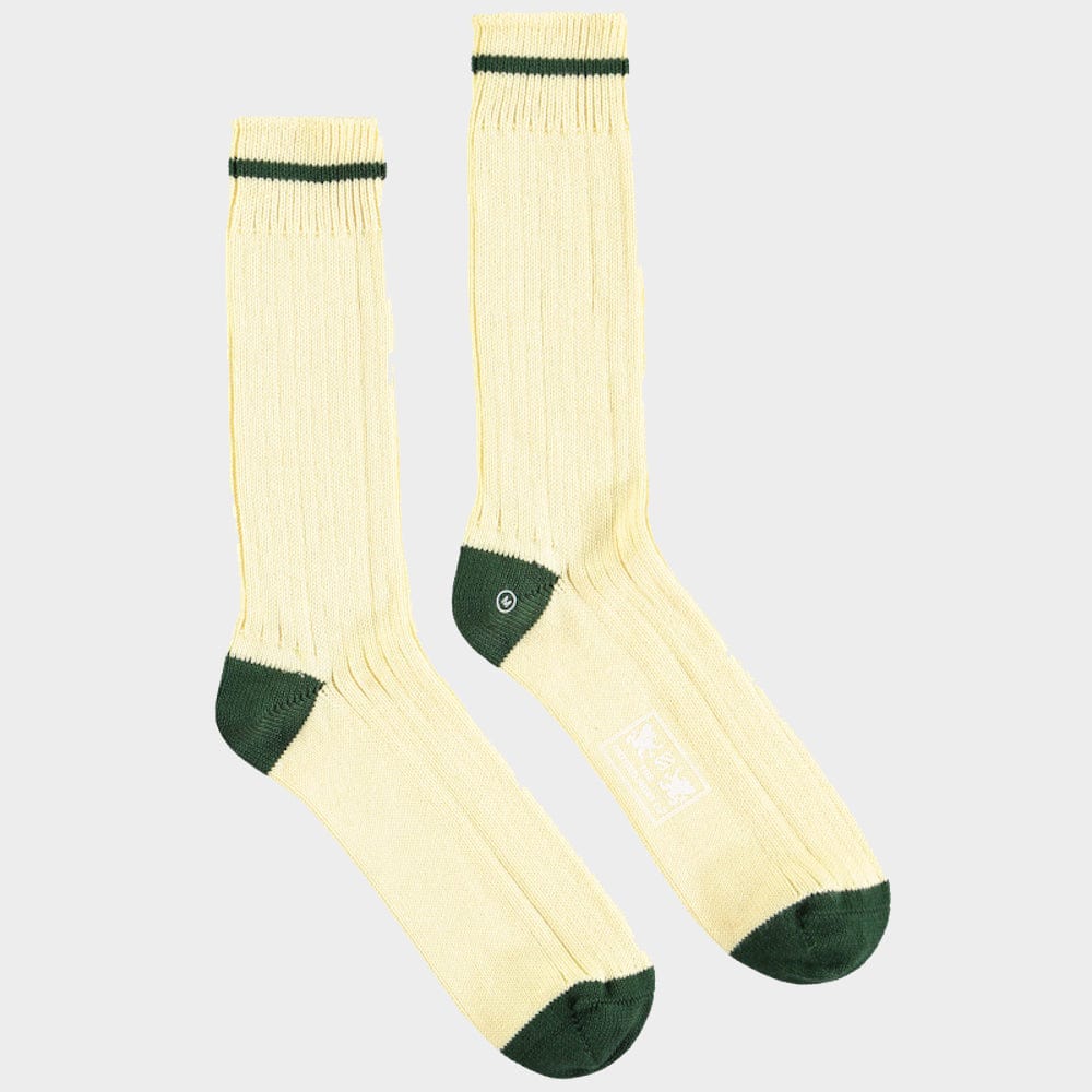 3 Pack of Socks in Green Contrast