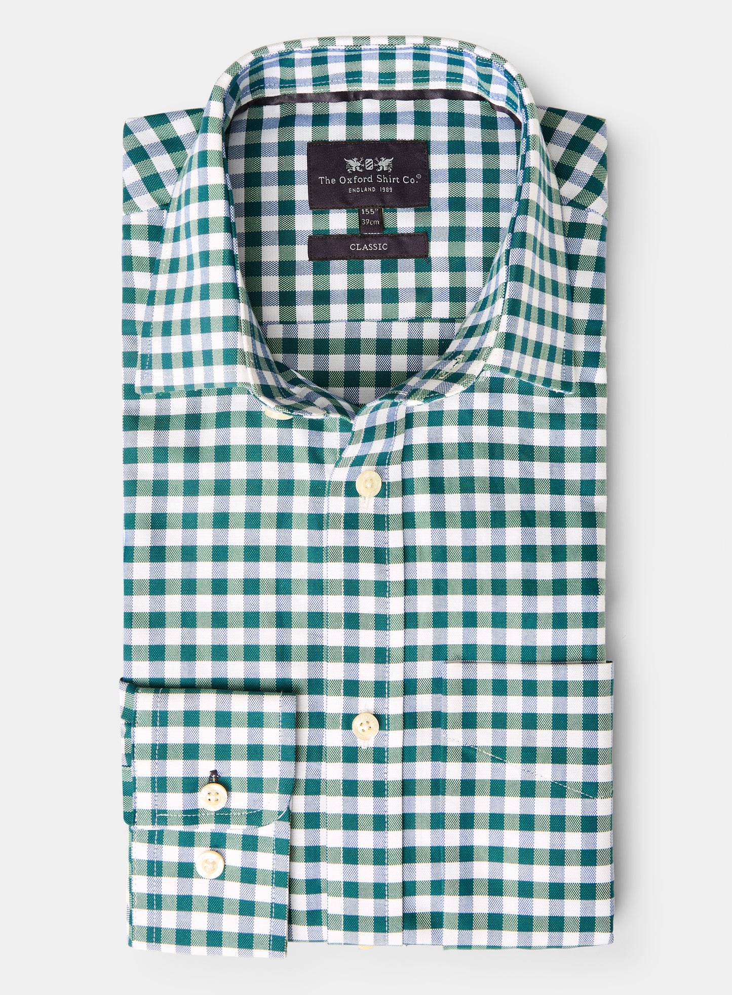 Classic Shirt - Green and Navy Check
