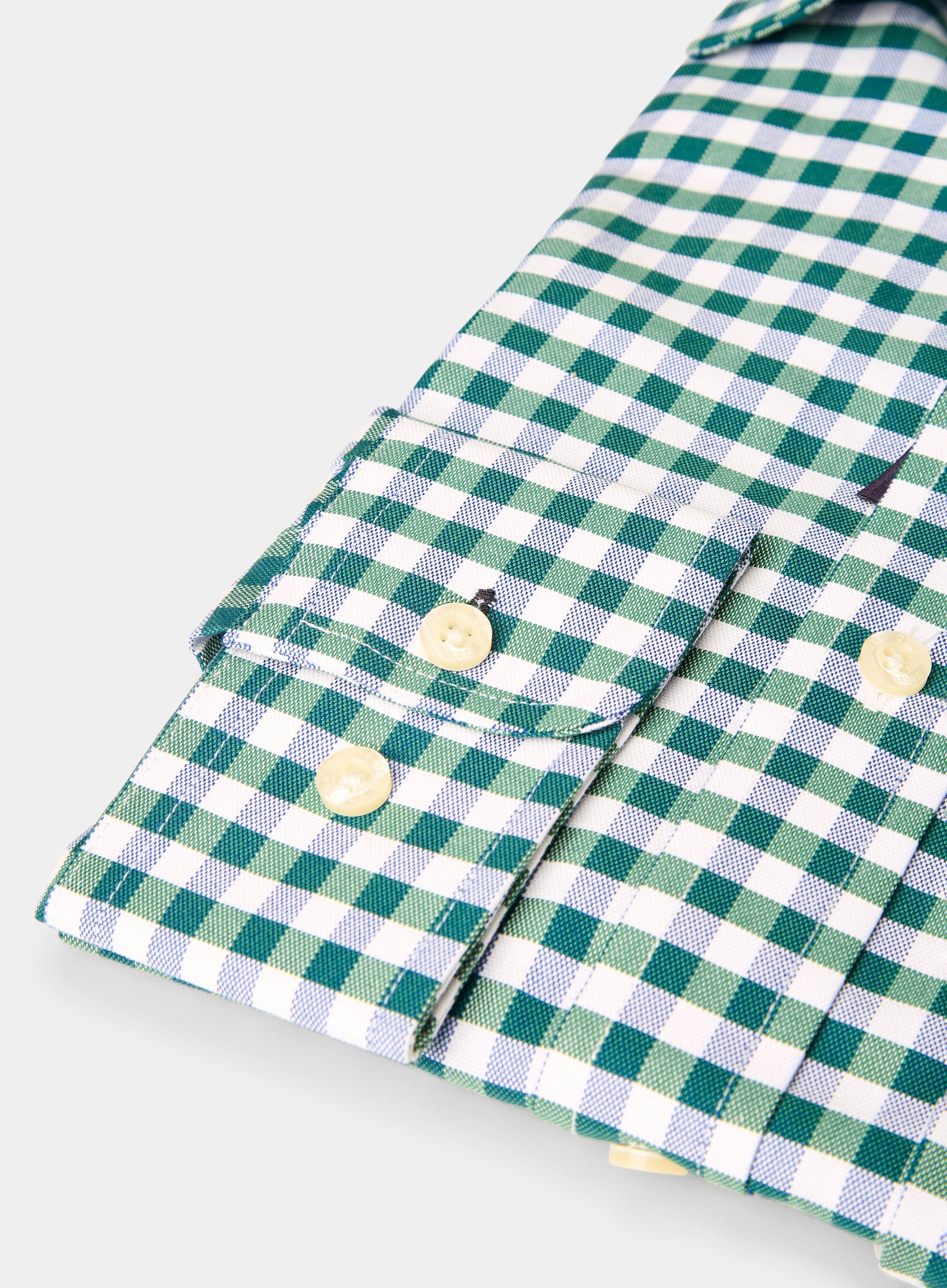 Button Down Shirt - Green and Navy Check