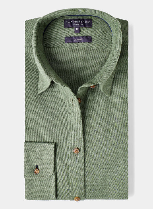 Classic Flannel Shirt - Green