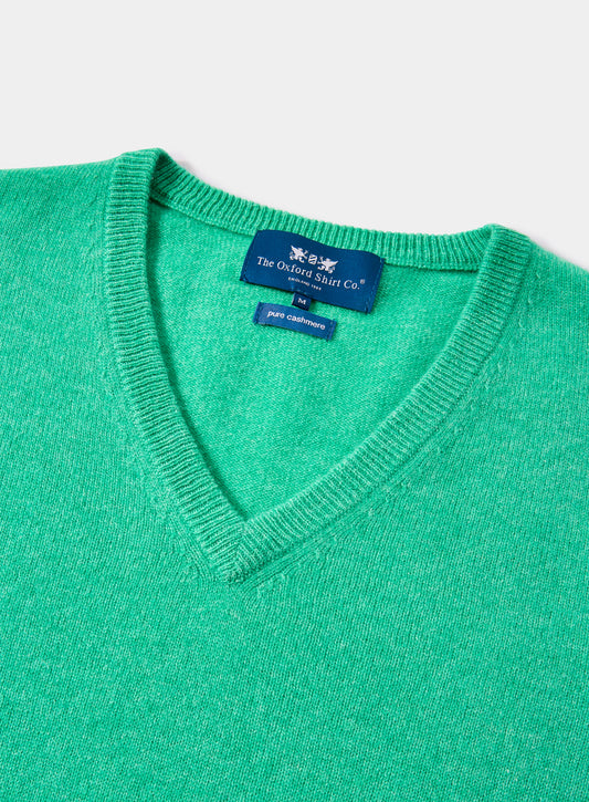 Cashmere V Neck in Ocean