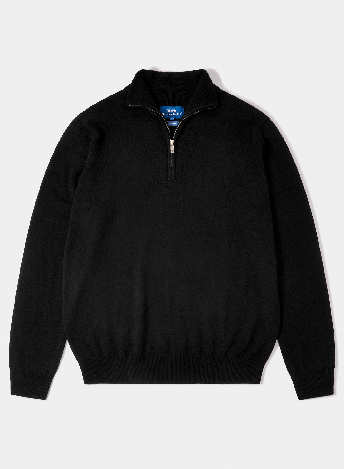 Cashmere 1/4 Zip - Black
