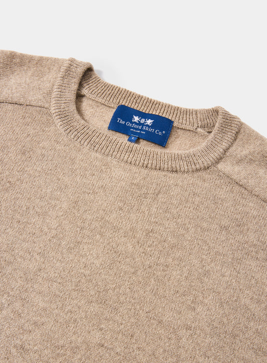 Cashmere Crew Neck in Beige