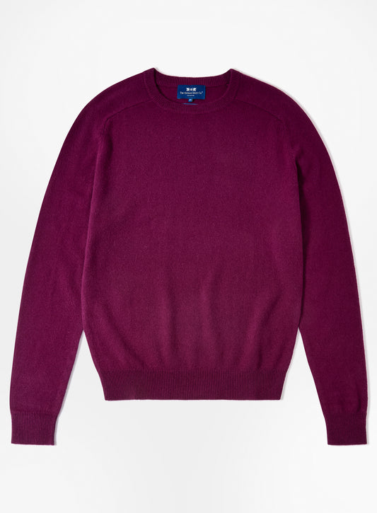 Cashmere Crew Neck - Aubergine