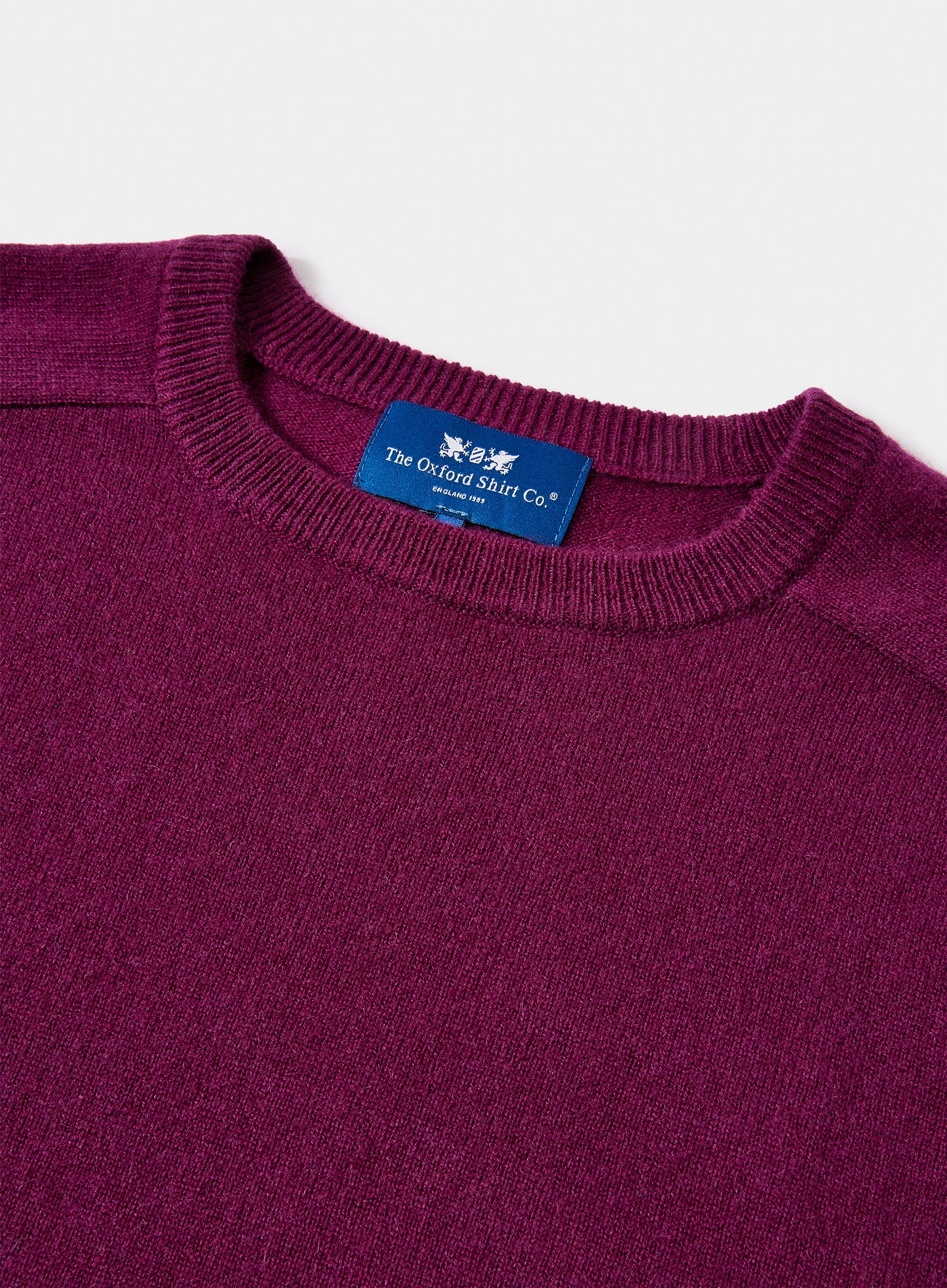 Cashmere Crew Neck - Aubergine