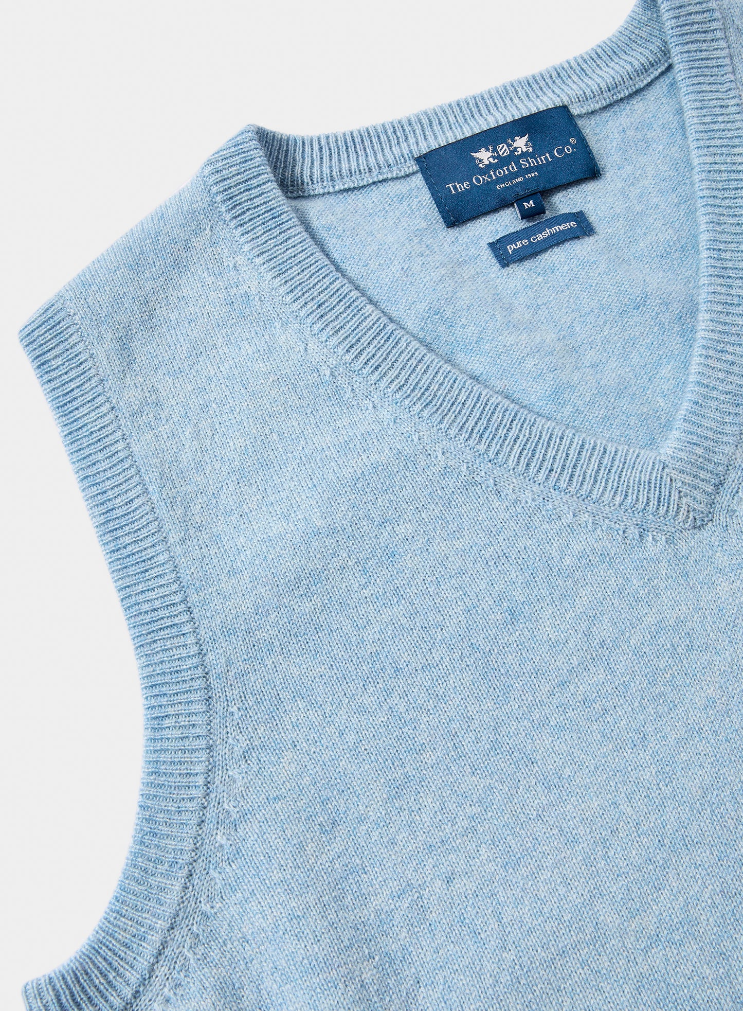 Cashmere Sleeveless Vest - Sky