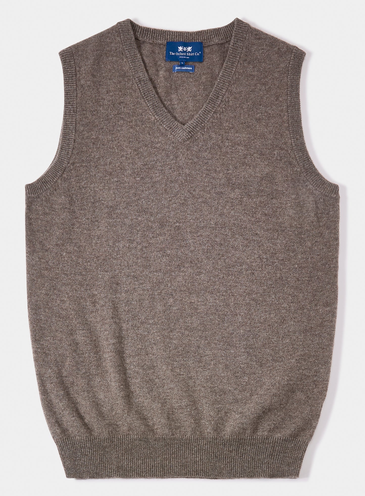 Cashmere Sleeveless Vest - Otter