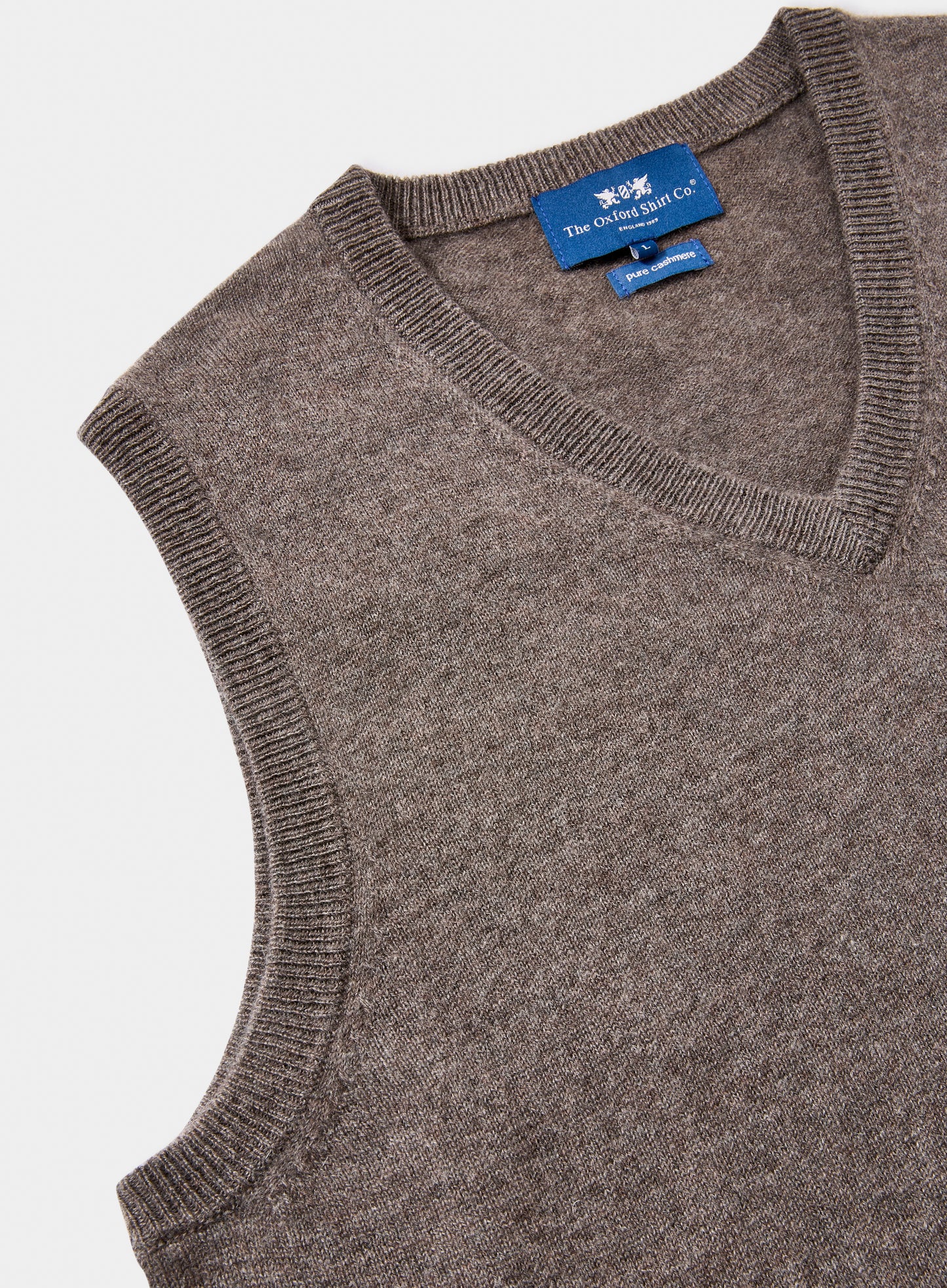 Cashmere Sleeveless Vest - Otter