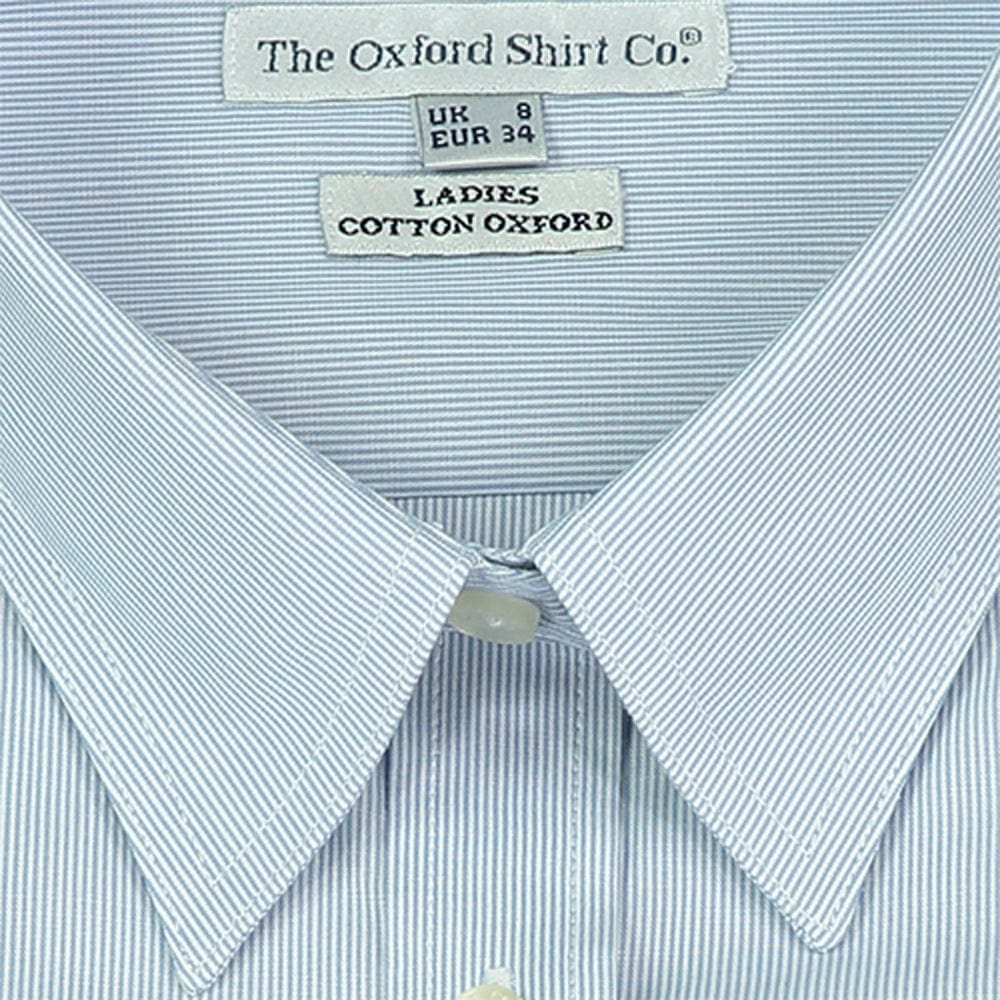 "Womens Shirt in Fine Blue Stripe"