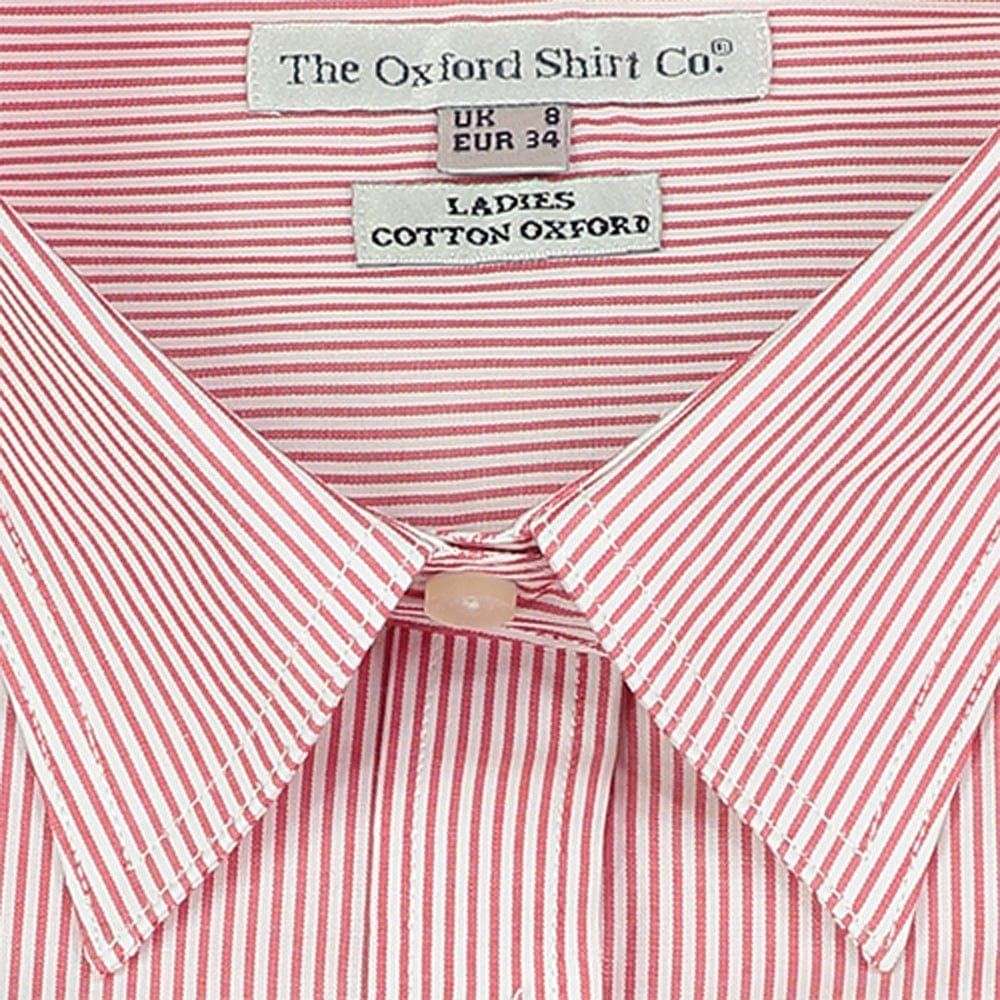 "Fitted Shirt in Red Stripe"