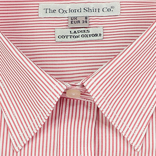 "Fitted Shirt in Red Stripe"