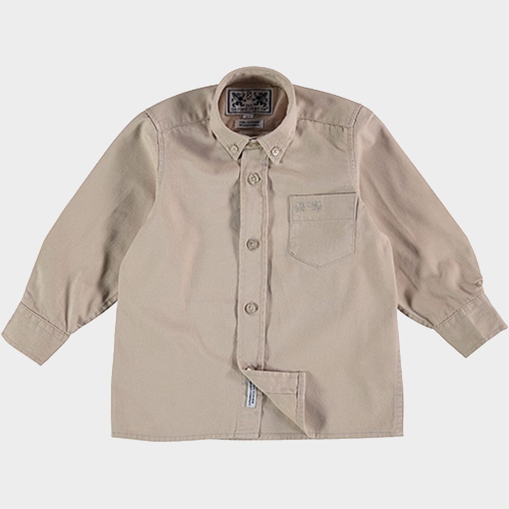 "Kids Twill Shirt in Natural - Oxford Shirt Co."
