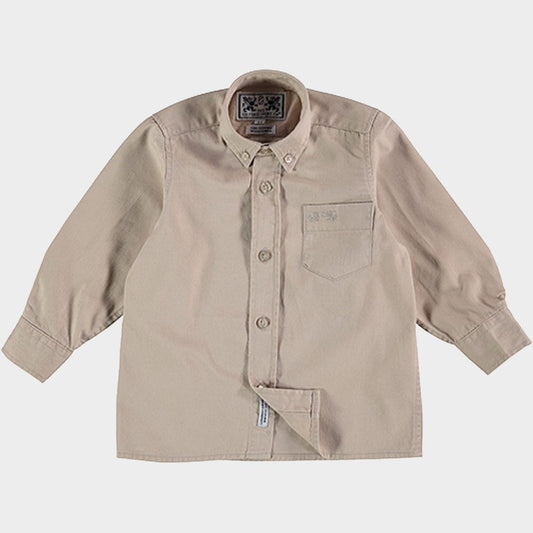 "Kids Twill Shirt in Natural - Oxford Shirt Co."