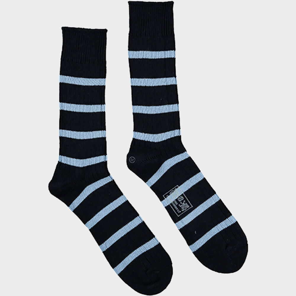 "3 Pack of Socks in Blue Stripes"