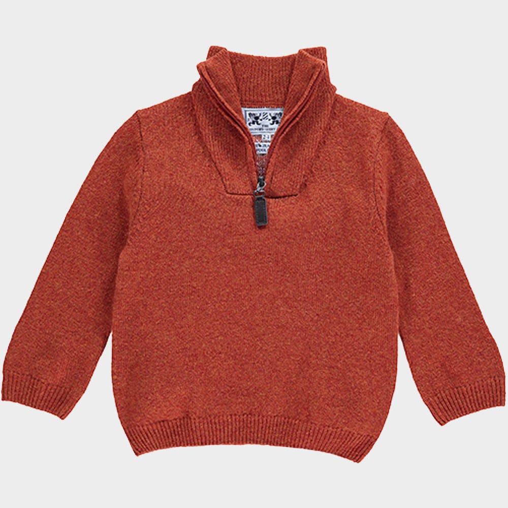 "Wool 1/4 Zip in Lentil"