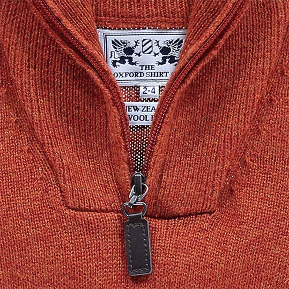 "Wool 1/4 Zip in Lentil"