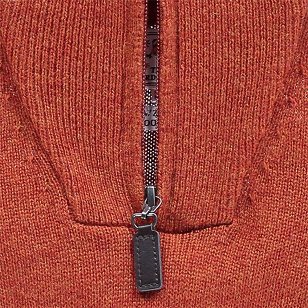 "Wool 1/4 Zip in Lentil"