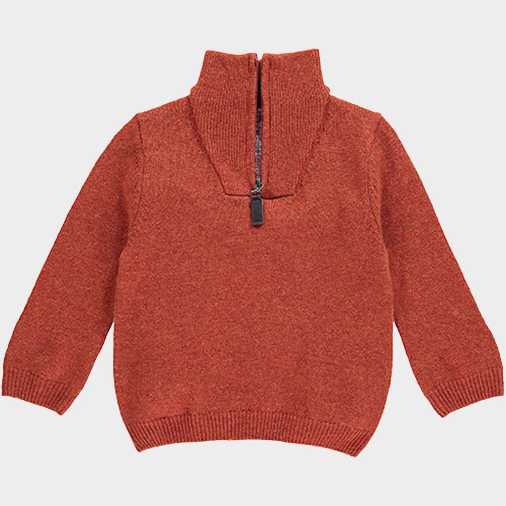 "Wool 1/4 Zip in Lentil"