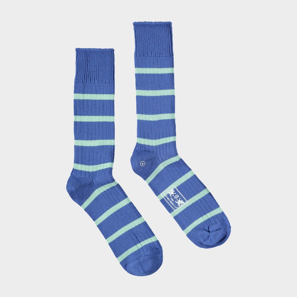 "3 Pack of Socks in Royal Blue Stripes"