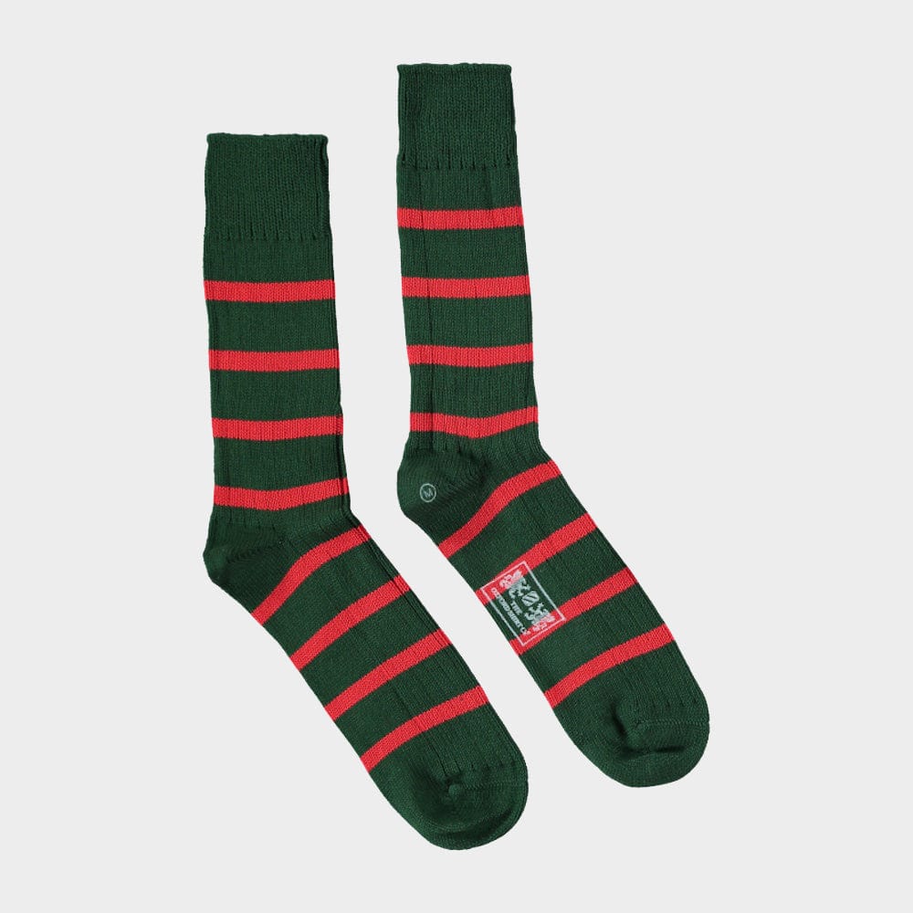 "3 Pack of Socks in Red Stripes"