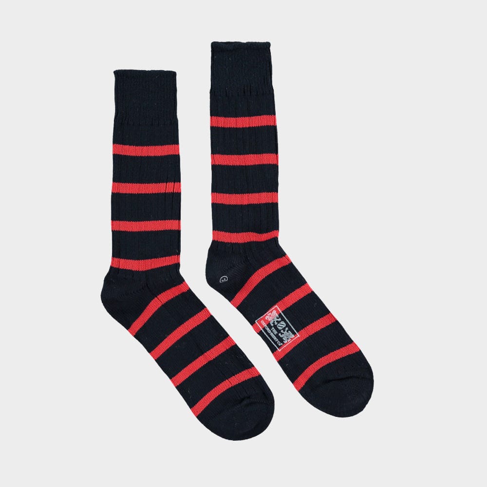 "3 Pack of Socks in Red Stripes"