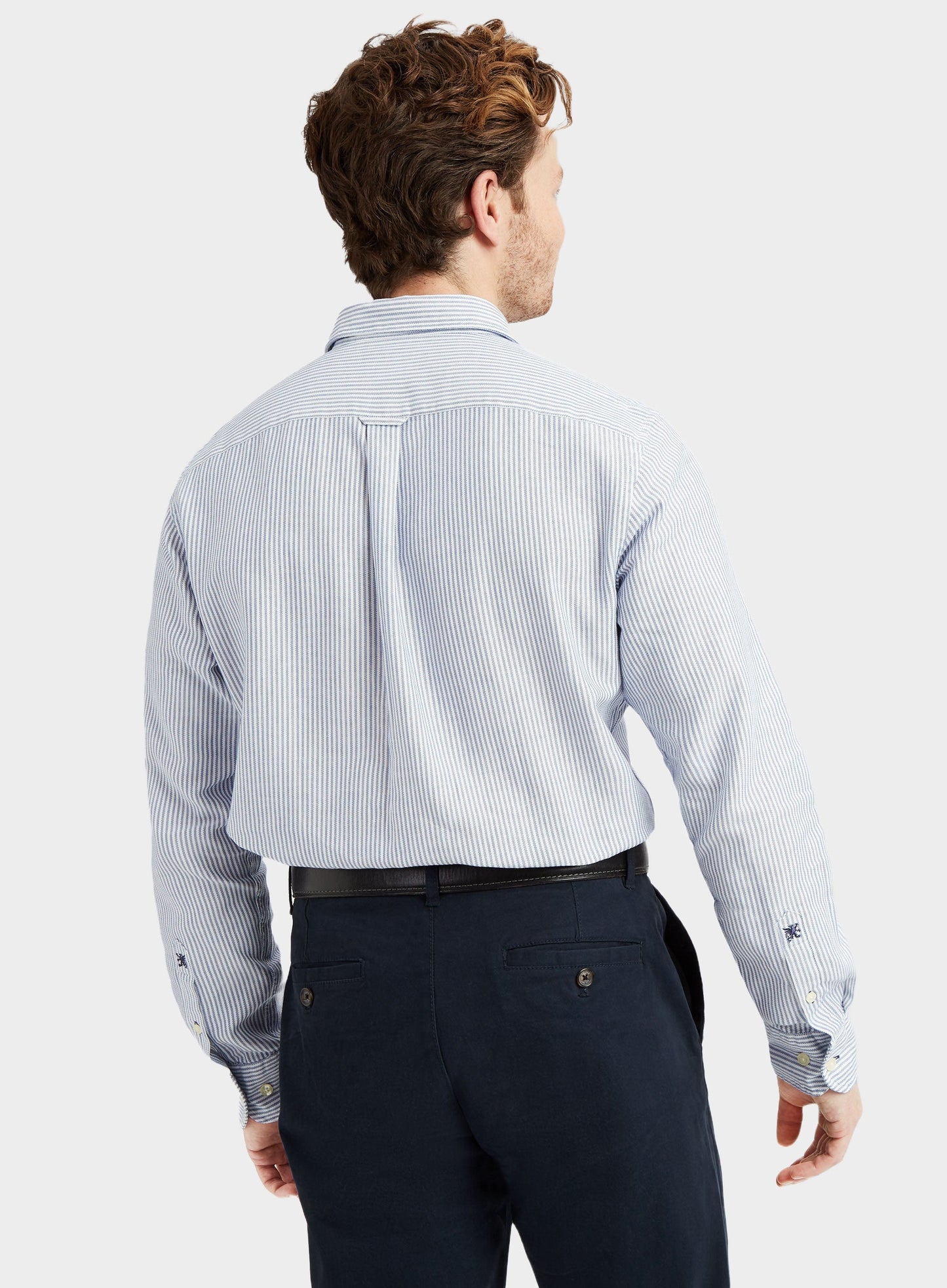 "Classic Oxford Shirt - Dark Blue Stripe"