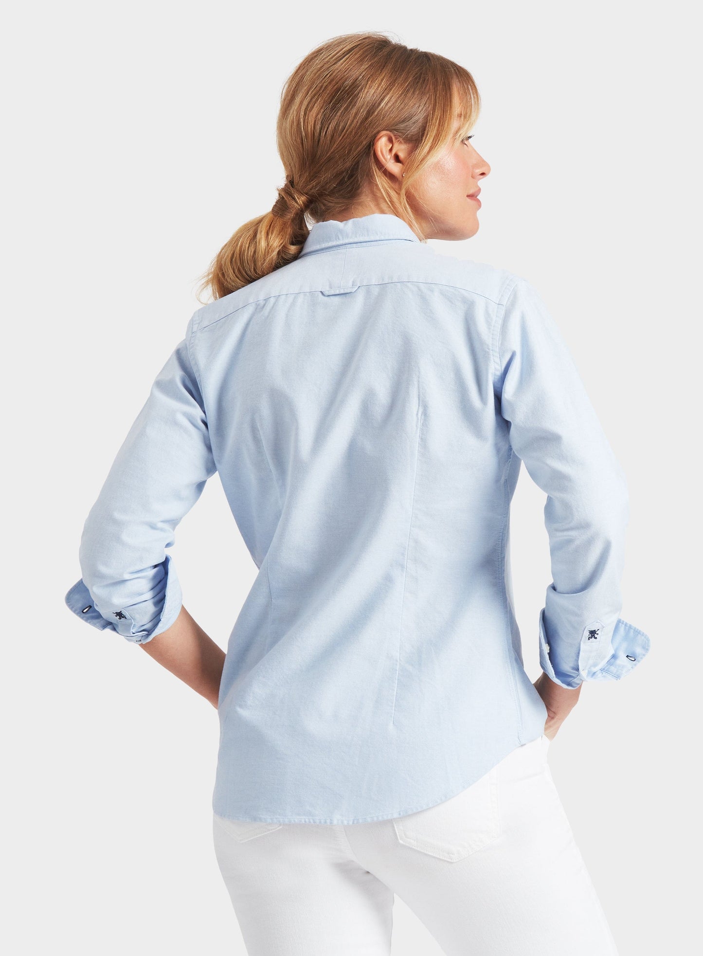 "Fitted Oxford Shirt - Blue"