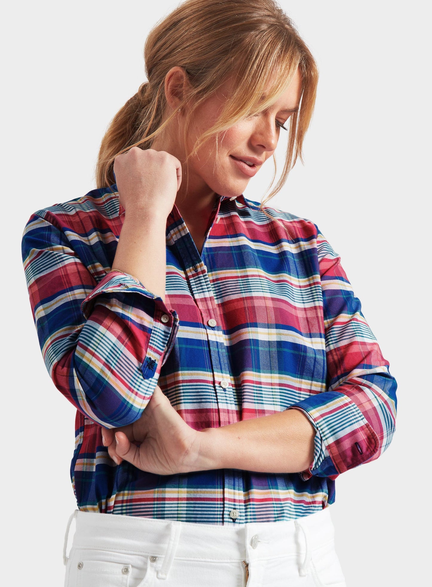 "Classic Oxford Shirt - Pink Multi Check"