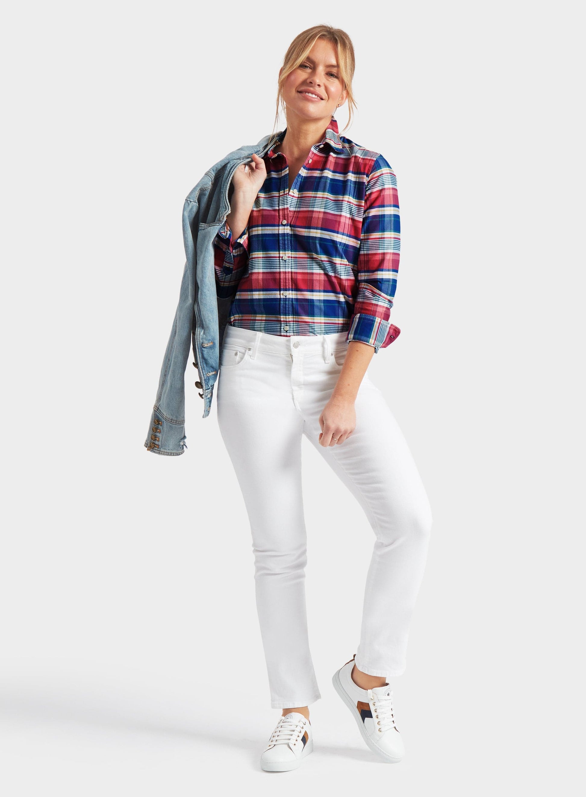 "Classic Oxford Shirt - Pink Multi Check"