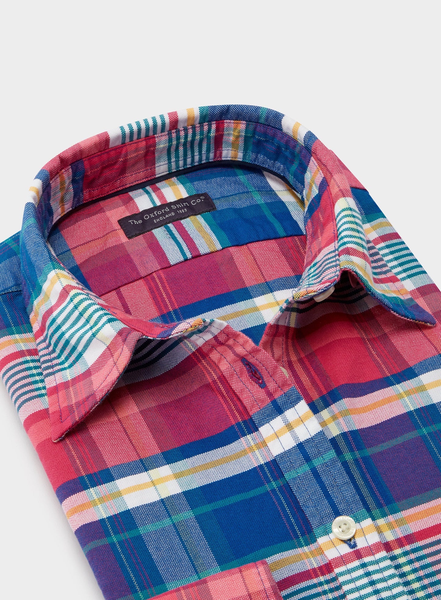 "Classic Oxford Shirt - Pink Multi Check"