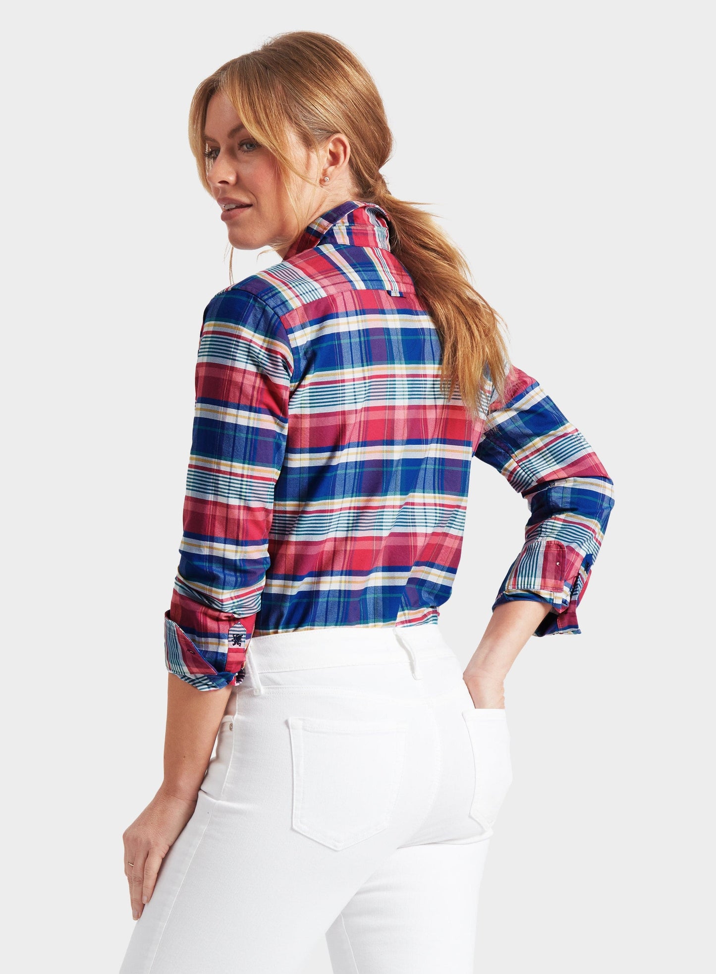 "Classic Oxford Shirt - Pink Multi Check"