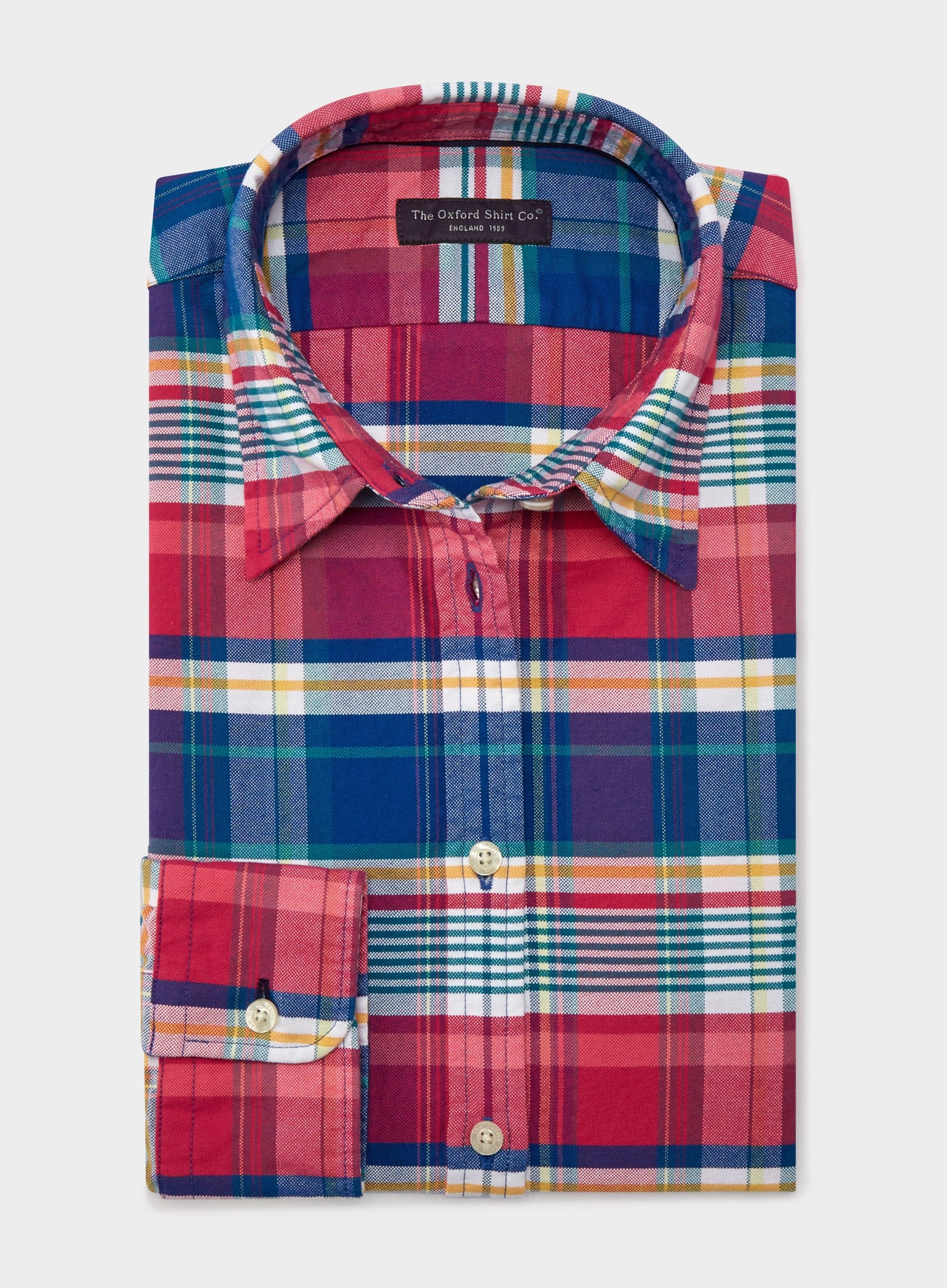 "Classic Oxford Shirt - Pink Multi Check"