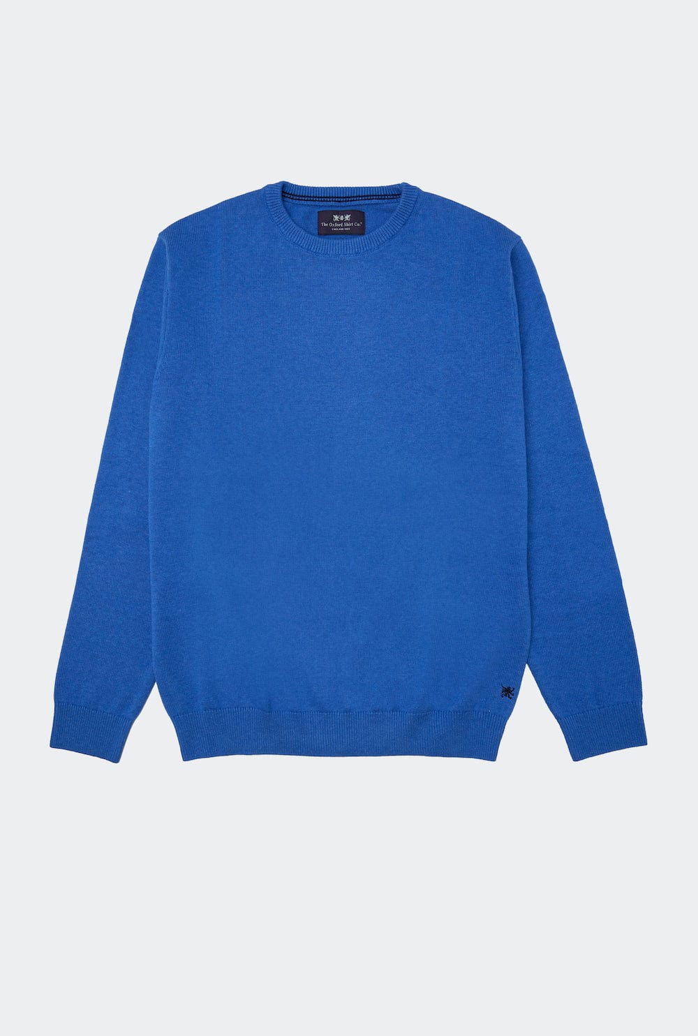 "Cotton Cashmere Crew Neck in Cornflower"