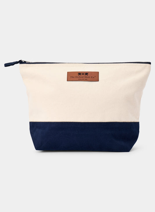 Signature Canvas Accessory Bag - Cream