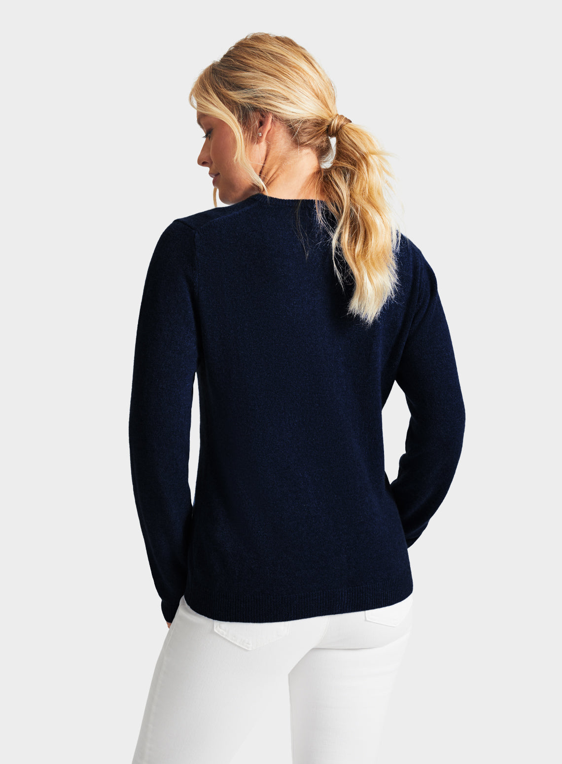 Cashmere Cardigan in Navy