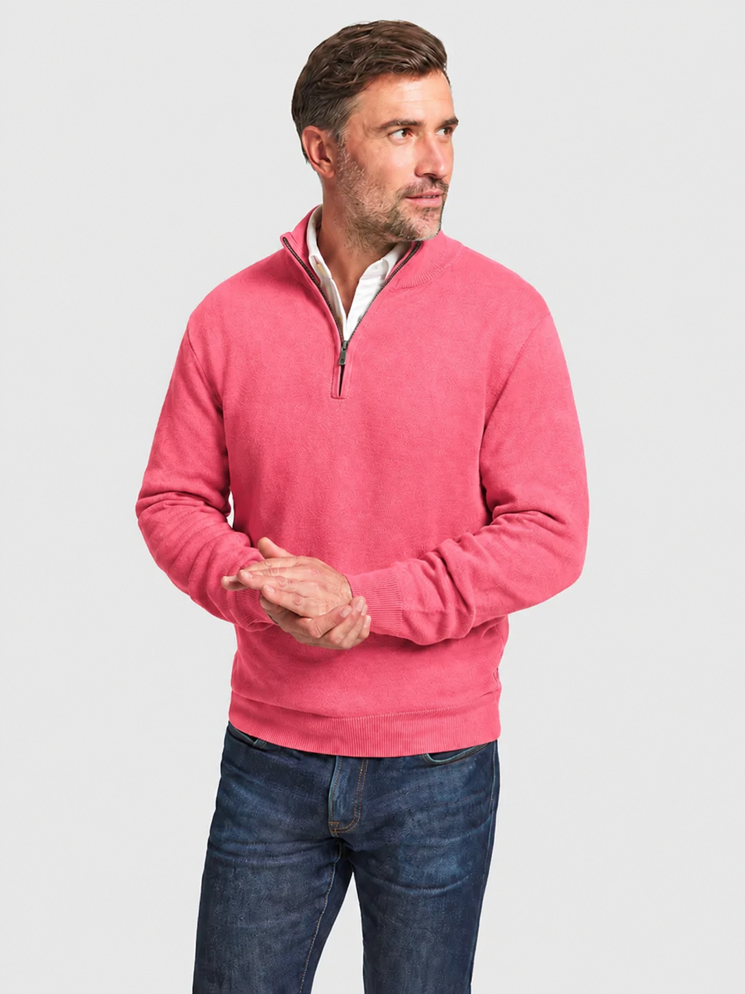 Cashmere 1/4 Zip - Magenta