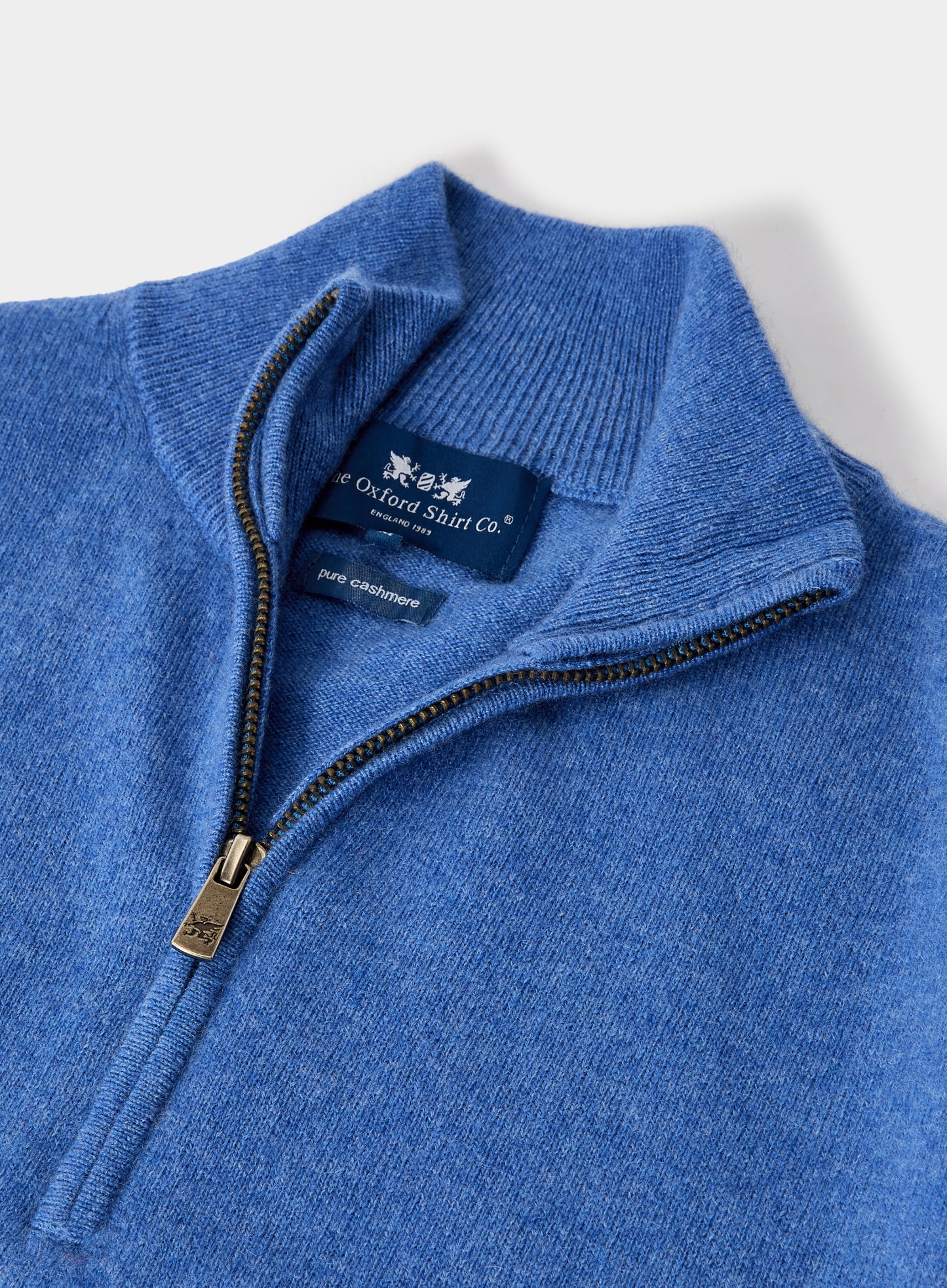 Cashmere 1/4 Zip in Blue