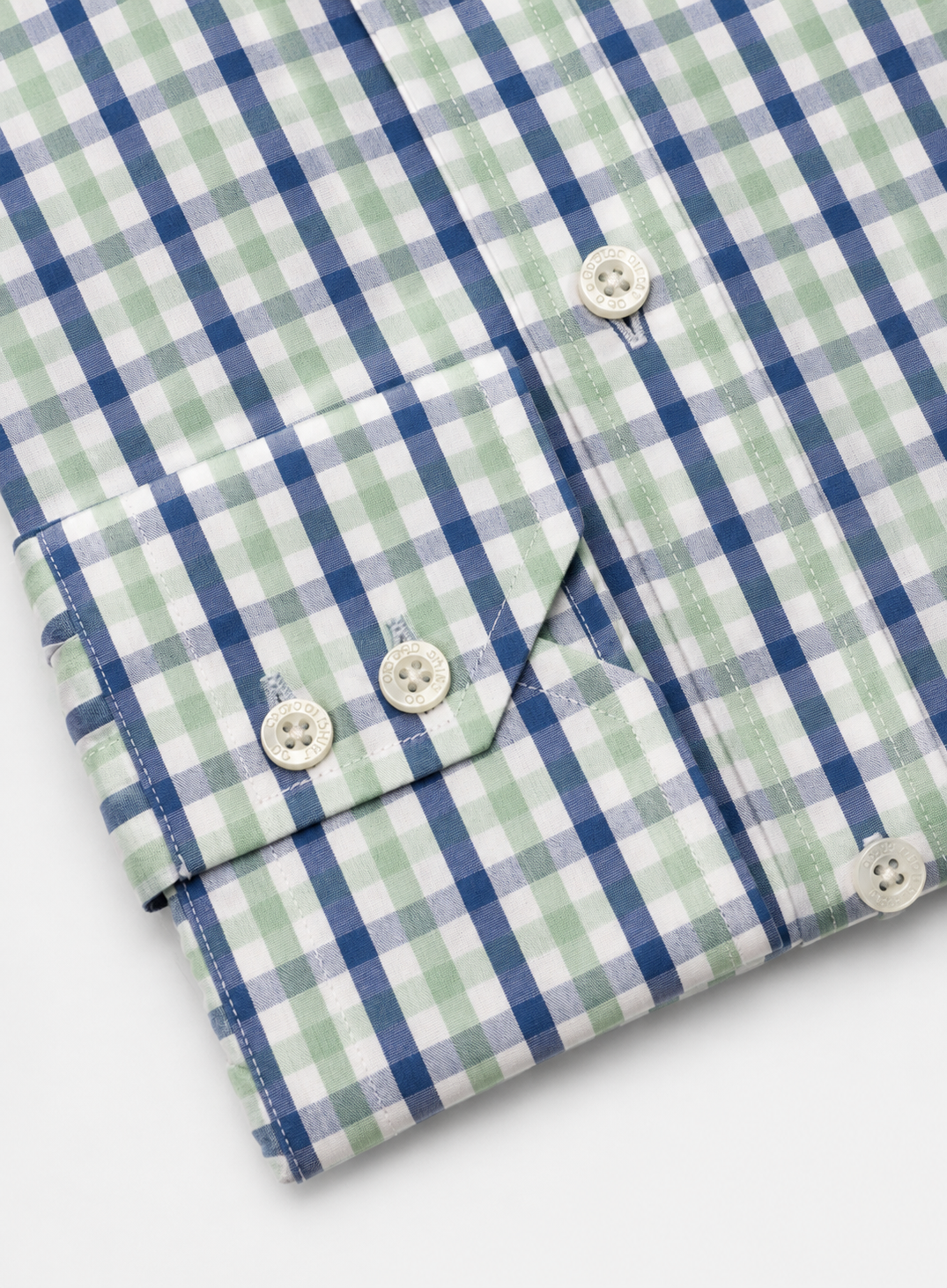 Classic Shirt in Green and Blue Check