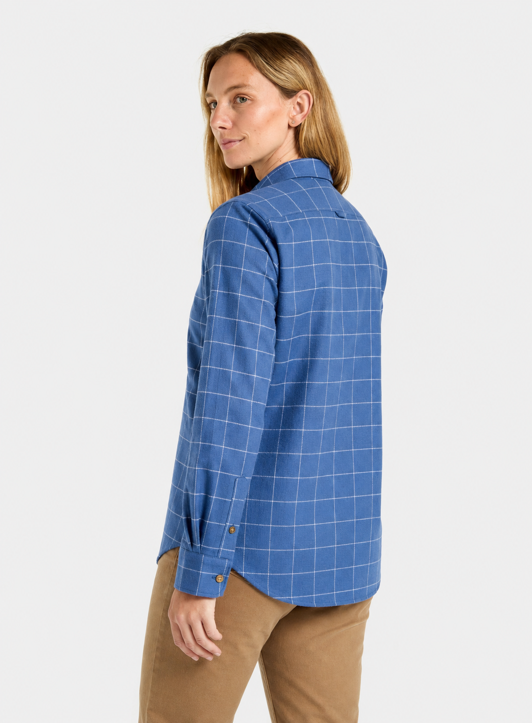 Classic Flannel Shirt - Blue and White Check