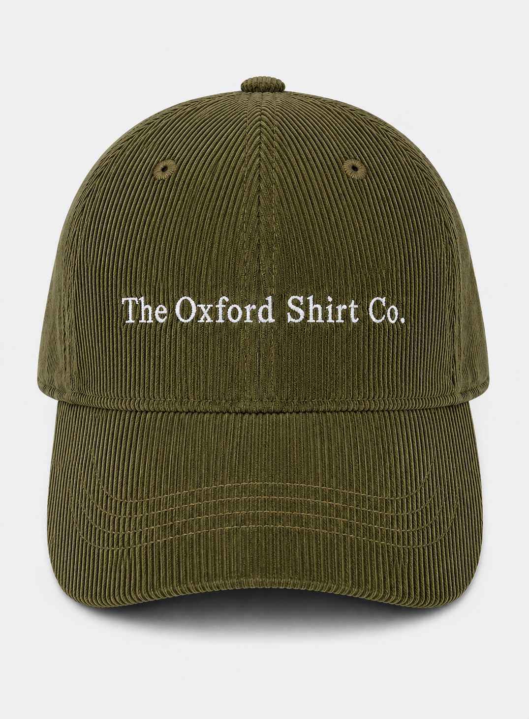 Signature Oxford Shirt Co. Corduroy Cap - Forest Green
