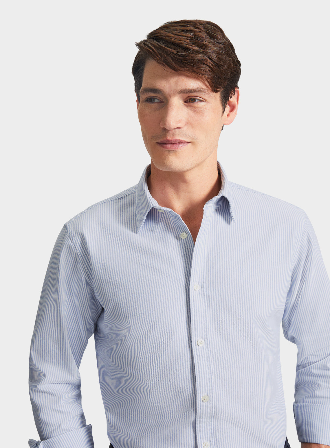 Classic Oxford Shirt - Light Blue Stripe