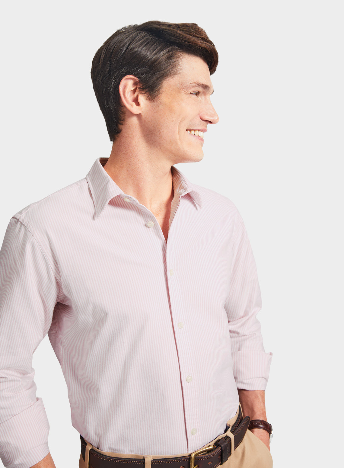 Classic Oxford Shirt - Pink Stripe