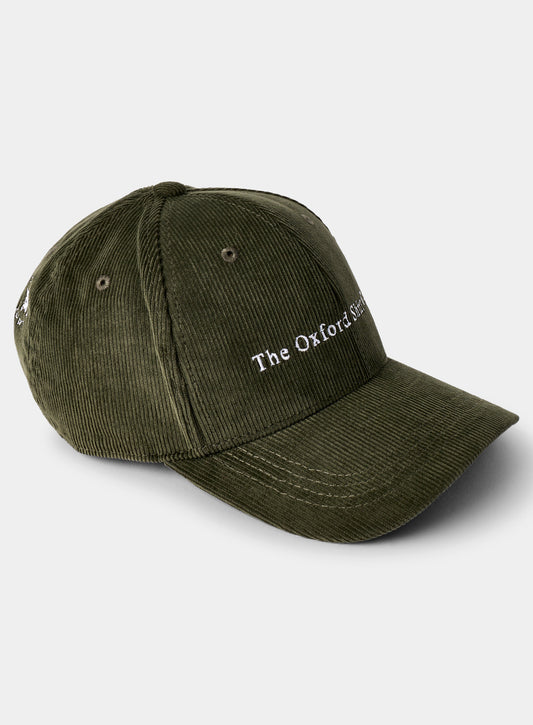 Signature Oxford Shirt Co. Corduroy Cap - Forest Green
