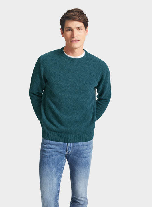 Lambswool Crew Neck in Petrol